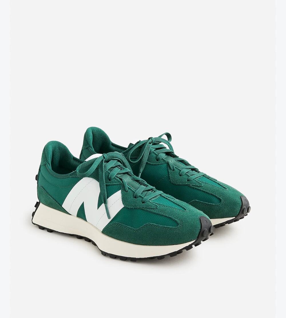 New Balance 327 sneakers Men’s forest green white 7 retro design heritage suede